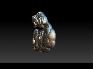 pendant little crocodile - gators 3d relief 3D Принт Модель