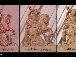 cnc 3d relief model stl for router 3 axis - saint george killing dragon 3D 프린트 모델