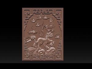 unicorn - cnc relief Model do druku 3D