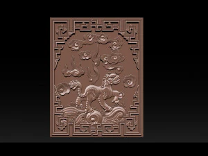 unicorn - cnc relief 3D Print Model