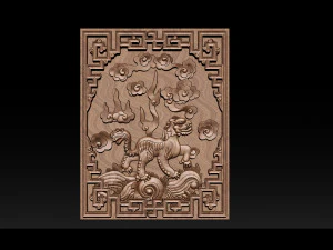 unicorn - cnc relief 3D Print Model