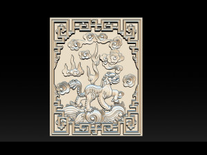 unicorn - cnc relief Model do druku 3D