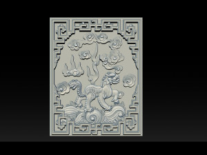 unicorn - cnc relief Model do druku 3D