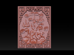 unicorn - cnc relief 3Dプリントモデル