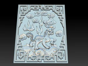 unicorn - cnc relief 3D Print Model