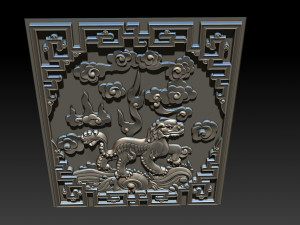unicorn - cnc relief Model do druku 3D