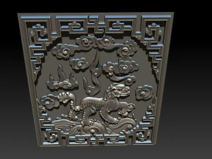 unicorn - cnc relief 3D Print Model