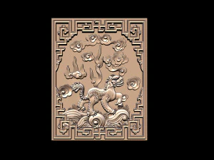 unicorn - cnc relief 3D Print Model