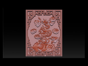 asian dragon - cnc relief 3D Print Model