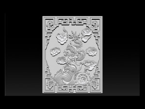 asian dragon - cnc relief 3D Принт Модель