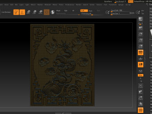 asian dragon - cnc relief 3D Принт Модель