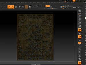 asian dragon - cnc relief 3D Print Model