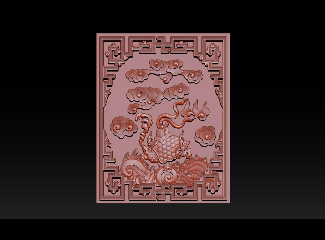 magic turtle - cnc relief 3D Print Model .c4d .max .obj .3ds .fbx .stl .blend 