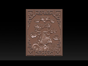 magic turtle - cnc relief Modelo de impresión 3D