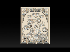 magic turtle - cnc relief Modelo de impresión 3D