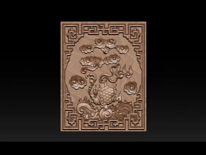 magic turtle - cnc relief 3D Print Model