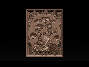 magic turtle - cnc relief Modelo de impresión 3D