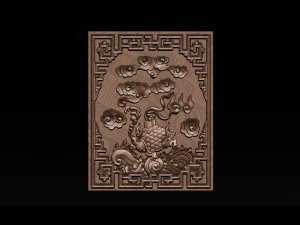 magic turtle - cnc relief 3D Print Model