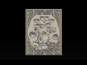 magic turtle - cnc relief Modelo de impresión 3D