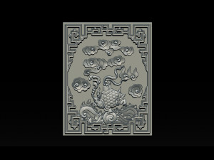 magic turtle - cnc relief Modelo de impresión 3D