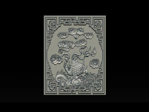 magic turtle - cnc relief 3D Print Model