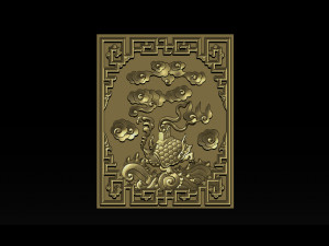 magic turtle - cnc relief Modelo de impresión 3D