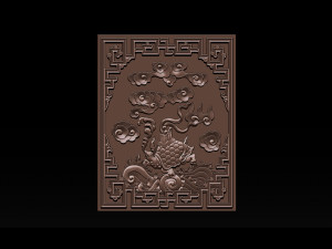 magic turtle - cnc relief Modelo de impresión 3D