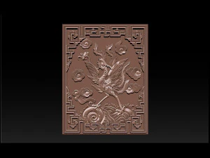 fenice - rilievo cnc Modello di stampa 3D