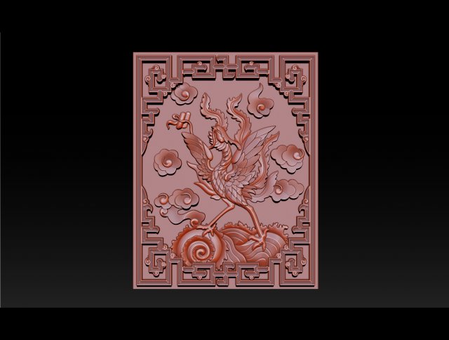 phoenix - cnc relief 3D-printmodel .c4d .max .obj .3ds .fbx .stl .blend 
