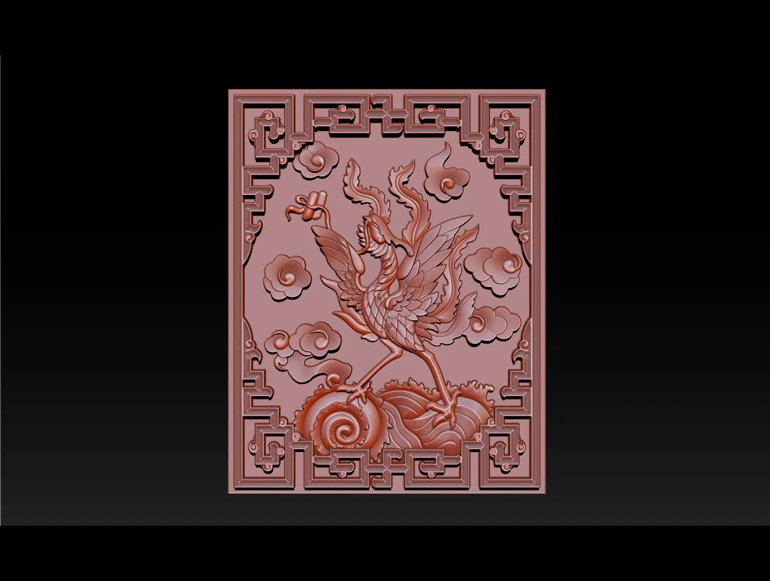 fenice - rilievo cnc Modello di stampa 3D .c4d .max .obj .3ds .fbx .stl .blend 