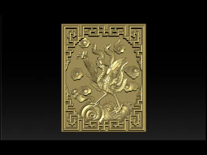 fenice - rilievo cnc Modello di stampa 3D