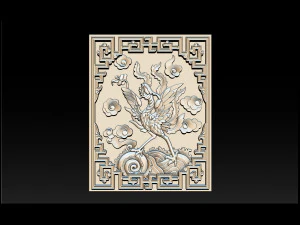 fenice - rilievo cnc Modello di stampa 3D