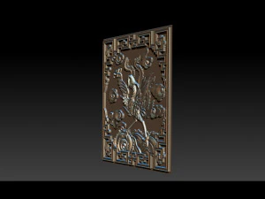 fenice - rilievo cnc Modello di stampa 3D