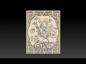 fenice - rilievo cnc Modello di stampa 3D
