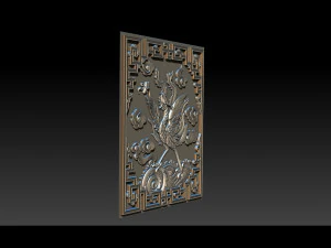 fenice - rilievo cnc Modello di stampa 3D