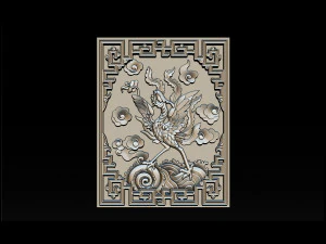 fenice - rilievo cnc Modello di stampa 3D