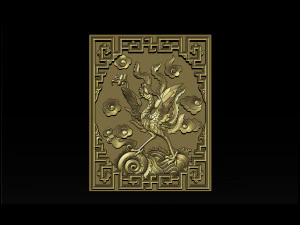 fenice - rilievo cnc Modello di stampa 3D