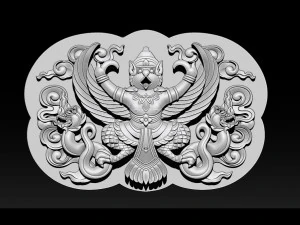 bas relief garuda bali 3D Print Model