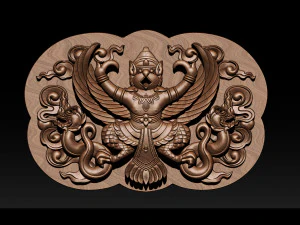 bas relief garuda bali 3D Print Model