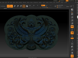 bas relief garuda bali Model Cetak 3D