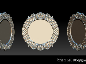 classical nameplate frame - mirror Model do druku 3D