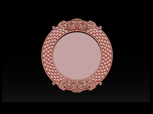 classical nameplate frame - mirror Model do druku 3D