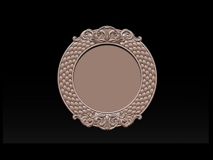 classical nameplate frame - mirror Model do druku 3D