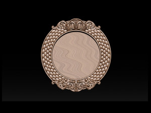 classical nameplate frame - mirror Model do druku 3D