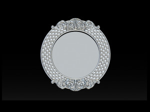 classical nameplate frame - mirror Model do druku 3D