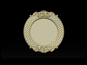 classical nameplate frame - mirror Model do druku 3D