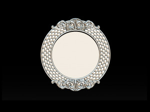 classical nameplate frame - mirror Model do druku 3D