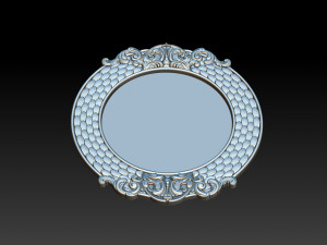classical nameplate frame - mirror Model do druku 3D