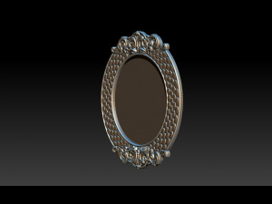 classical nameplate frame - mirror Model do druku 3D