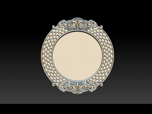 classical nameplate frame - mirror Model do druku 3D